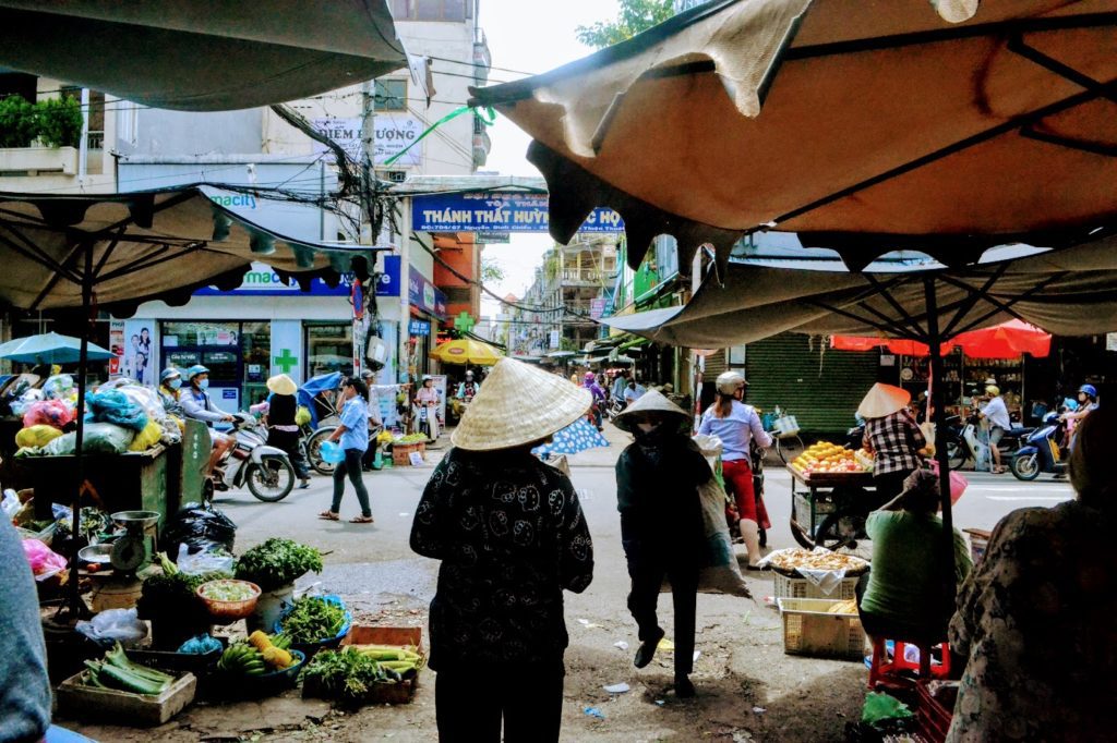 local market in district 3 Ho Chi Minh city