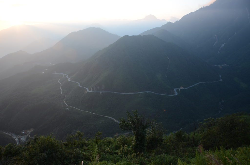 O Quy Ho pass from Heaven's gate in Sapa