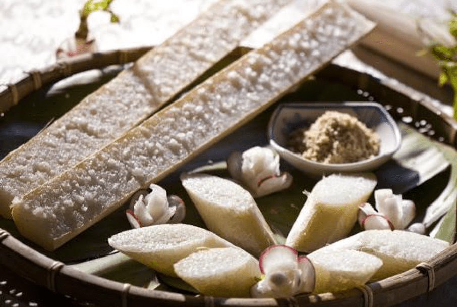 Bamboo cooked rice