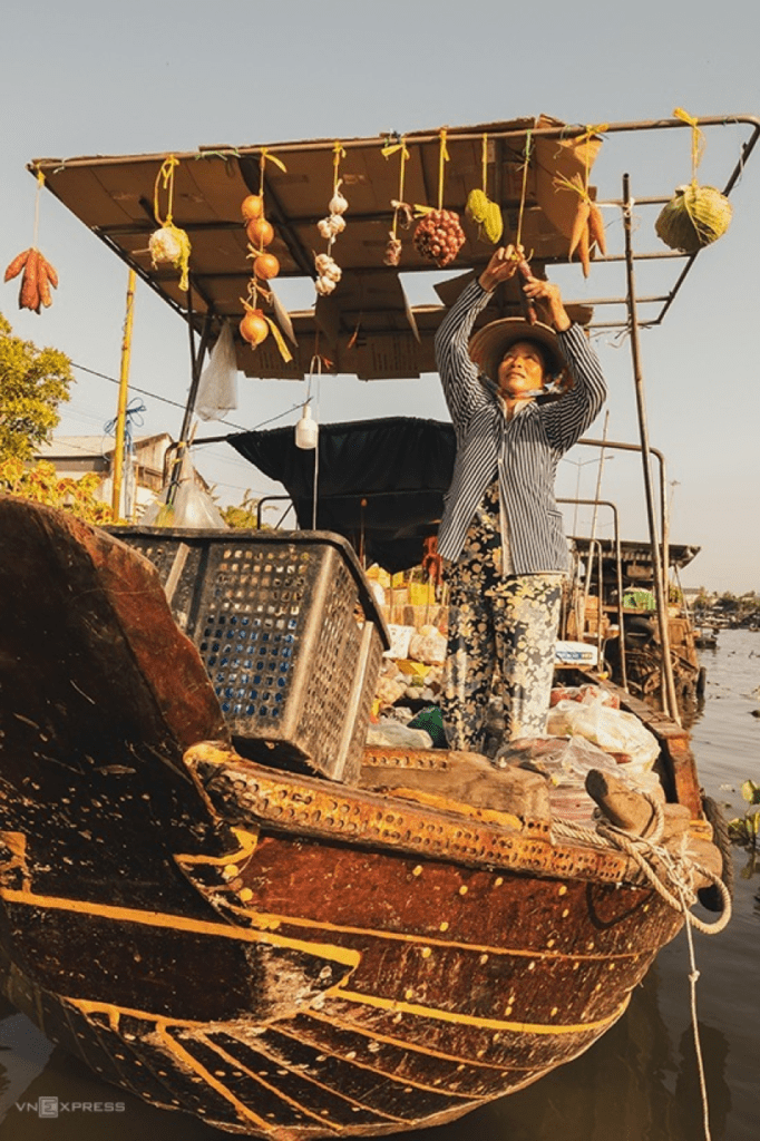 floating market in Southwest Vietnam