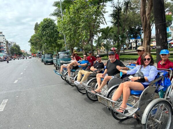 rickshaw riding in Saigon