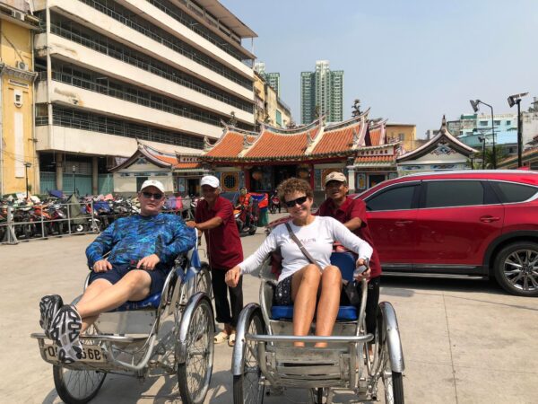 Rickshaw riding in Saigon