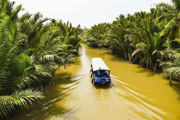 Private boat in mekong