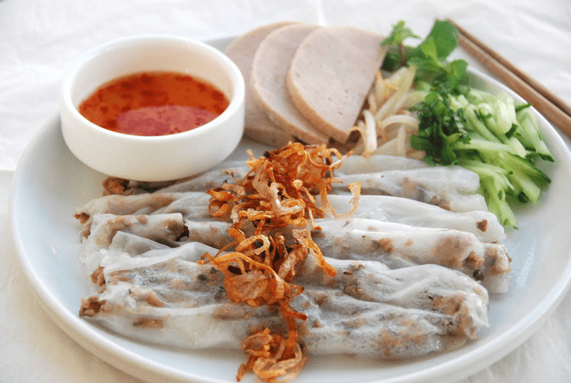 Bánh Cuốn (Steamed rice rolls)