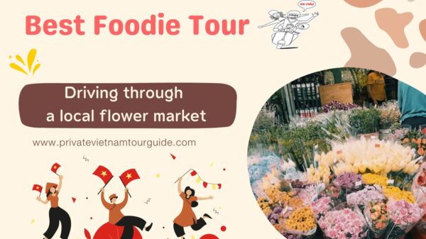 Best Foodie Tour: driving through a local flower market