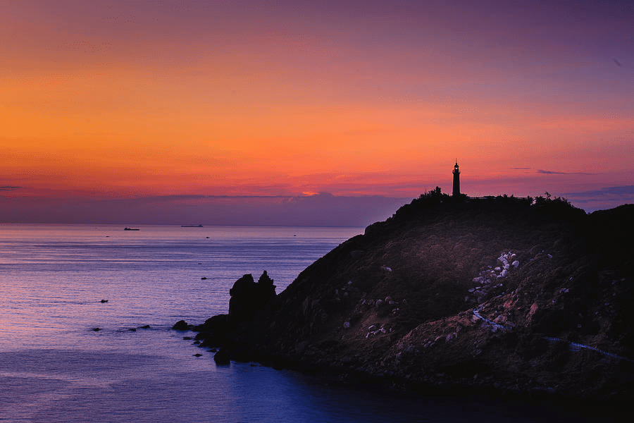 Mui Dien Lighthouse in Quy Nho, Vietnam